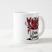 Kaffeedemon Jumbo-Tasse (Vorderseite Rechts)