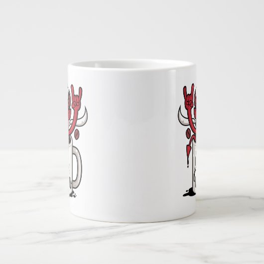 Kaffeedemon Jumbo-Tasse (Vorderseite)