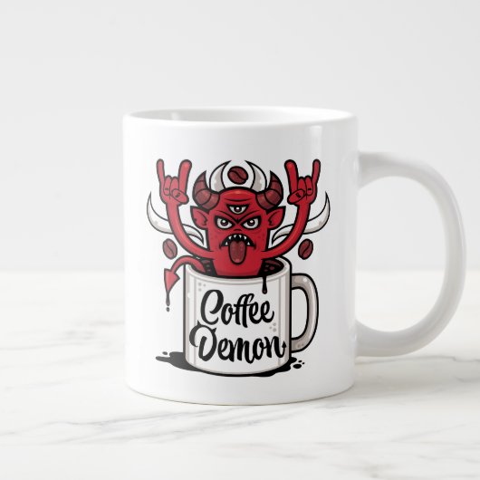 Kaffeedemon Jumbo-Tasse (Rechts)