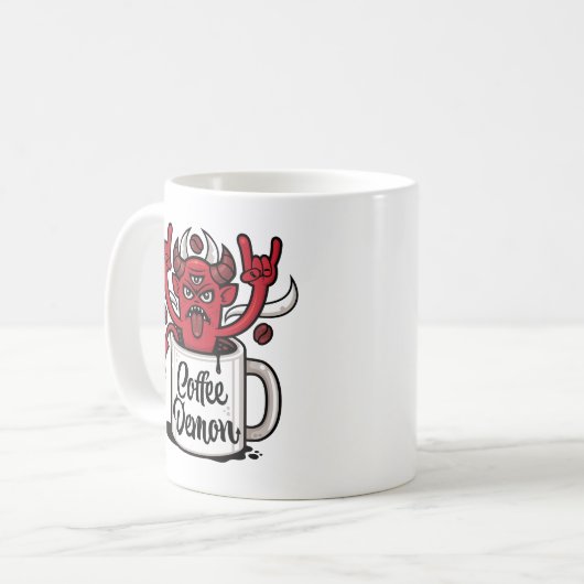 Kaffeedemon Kaffeetasse (Vorderseite Links)