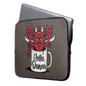 Kaffeedemon Laptopschutzhülle (Vorderseite Links)