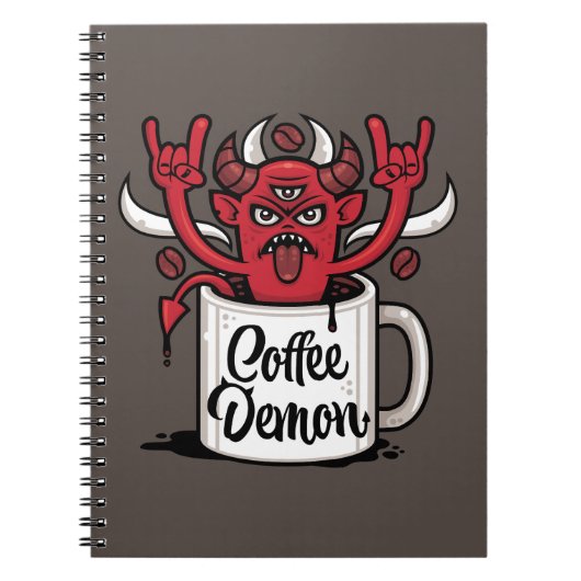Kaffeedemon Notizblock (Vorderseite)