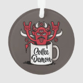 Kaffeedemon Ornament (Rückseite)