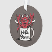 Kaffeedemon Ornament (Vorderseite)