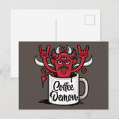 Kaffeedemon Postkarte (Vorne/Hinten)