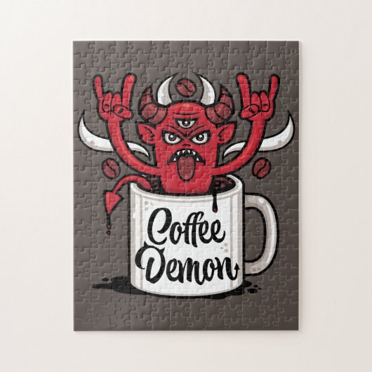 Kaffeedemon Puzzle (Vertikal)