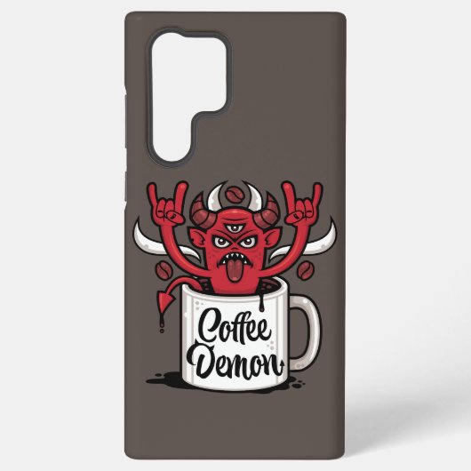 Kaffeedemon Samsung Galaxy Hülle (Rückseite)