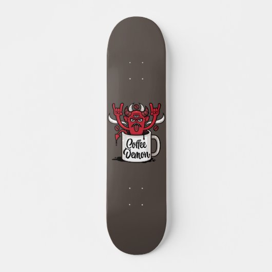 Kaffeedemon Skateboard (Vorne)