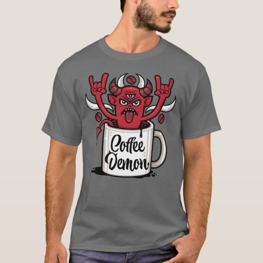 Kaffeedemon T-Shirt (Vorderseite)