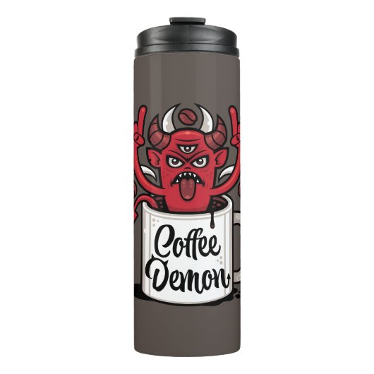 Kaffeedemon Thermosbecher (Vorderseite)