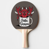 Kaffeedemon Tischtennis Schläger (Rückseite)