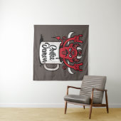 Kaffeedemon Wandteppich (Beispiel (Horizontal))