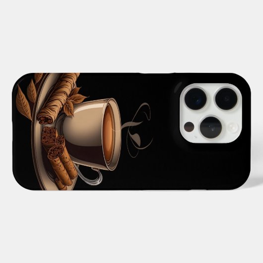 Kaffeedesign Case-Mate iPhone Hülle (Rückseite (Horizontal))