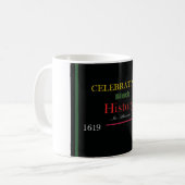 Kaffeedesign im Schwarzen Tasse (Vorderseite Links)