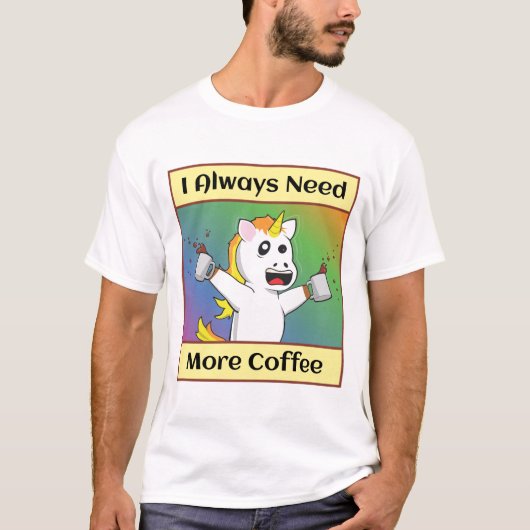 Kaffeedokument Einhorn T-Shirt (Vorderseite)