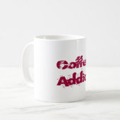 Kaffeedokument in Red Grunge Schriftart Kaffeetasse (Vorderseite Links)