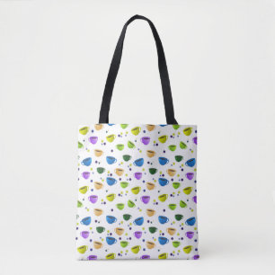 KAFFEEEKÜCHE & POLKA-DOTS TOTE BAG TASCHE