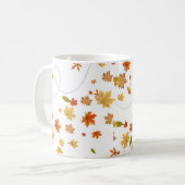 Kaffeefall-Tasse mit blühenden Blätter Kaffeetasse (Vorderseite Links)