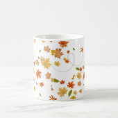 Kaffeefall-Tasse mit blühenden Blätter Kaffeetasse (Mittel)