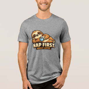 Kaffeefaulheit - Kritter Königreich Tri-Blend Shirt