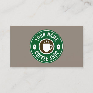Kaffeefirma Café Business Card Vorlage Visitenkarte