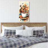 Kaffeefluss Art Leinwanddruck (Insitu (Schlafzimmer))