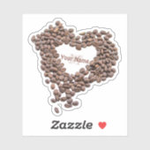 Kaffeefresser und Coffein-Junkies Liebe! Aufkleber (Blatt)