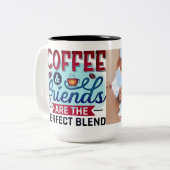 Kaffeefreunde Perfekte Mischung Foto Tasse (Vorderseite Links)