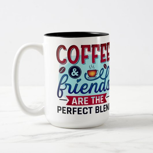Kaffeefreunde Perfekte Mischung Foto Tasse (Links)