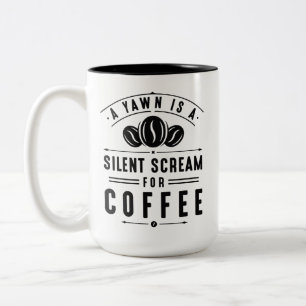 Kaffeegähnen Zweifarbige Tasse