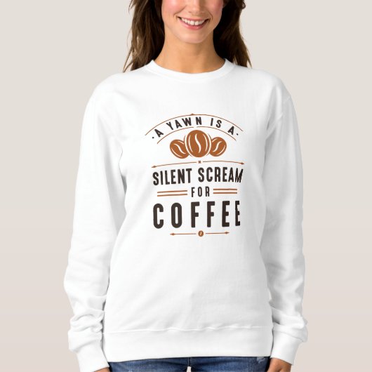 Kaffeegase Sweatshirt (Vorderseite)