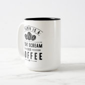 Kaffeegase Zweifarbige Tasse (Vorderseite Links)