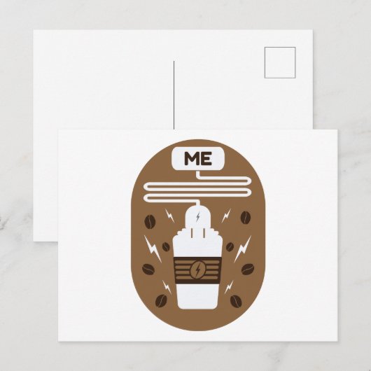 Kaffeegebühr Postkarte (Vorne/Hinten)