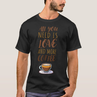 Kaffeegedankenkarikatur T-Shirt