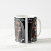 Kaffeegenuss - Schwarzer Kaffee immer am besten Kaffeetasse (VorderseiteRechts)