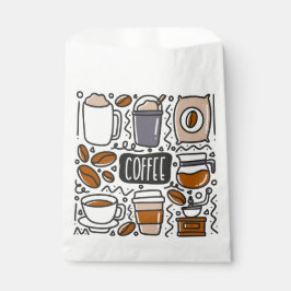 Kaffeegeschenktüte, Café Latte Espresso Geschenktütchen