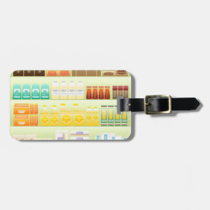 Kaffeegeschirme aus Supermarkt Gepäckanhänger