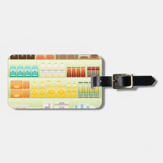 Kaffeegeschirme aus Supermarkt Gepäckanhänger (Vorderseite horizontal)