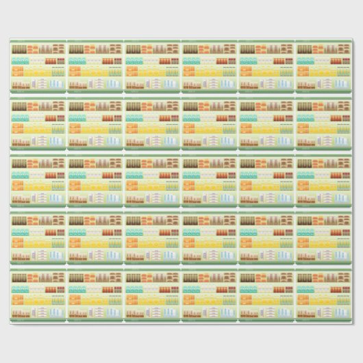 Kaffeegeschirme aus Supermarkt Geschenkpapier (Flach)