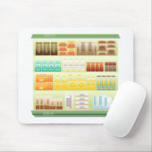 Kaffeegeschirme aus Supermarkt Mousepad (Mit Mouse)