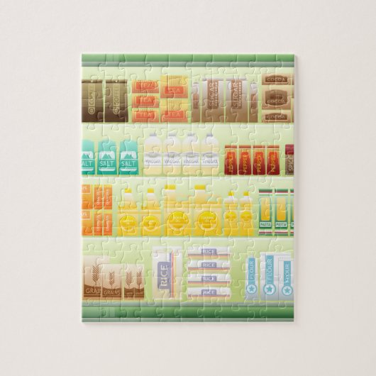 Kaffeegeschirme aus Supermarkt Puzzle (Vertikal)
