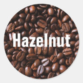 Kaffeegeschmack Etikettenkleber Runder Aufkleber (Vorderseite)