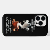 Kaffeegespenst iPhone Hülle (Rückseite (Horizontal))
