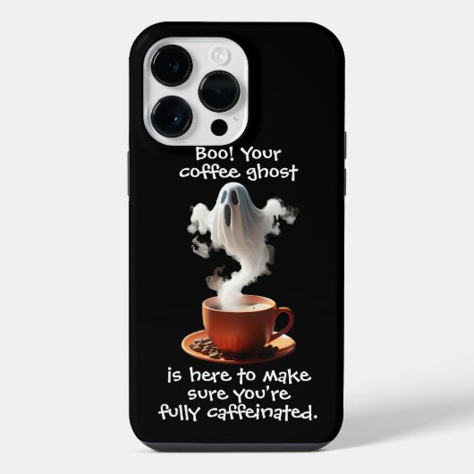 Kaffeegespenst iPhone Hülle (Rückseite)