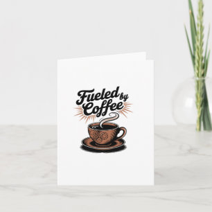 Kaffeegetränk - Kaffeemaschine mit Motif-Aufkleber Karte