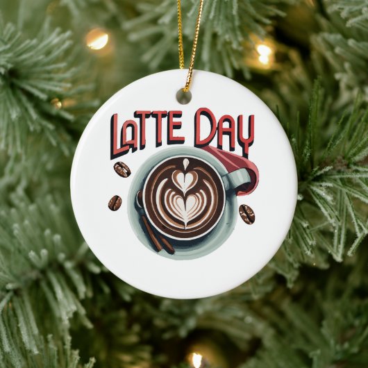 Kaffeegetränke Keramik Ornament (Baum)