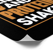 Kaffeegewicht und Eiweißshakes Poster (Ecke)