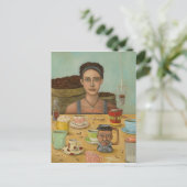 Kaffeegöttin Postkarte (Stehend Vorderseite)