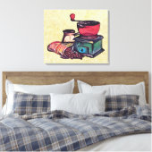 Kaffeehandbügel Leinwanddruck (Insitu (Schlafzimmer))