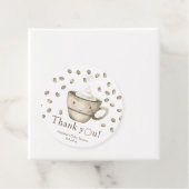 Kaffeehaus Babydusche Danke Geschenkanhänger (Beispiel)